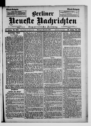 Berliner Neueste Nachrichten vom 09.11.1896