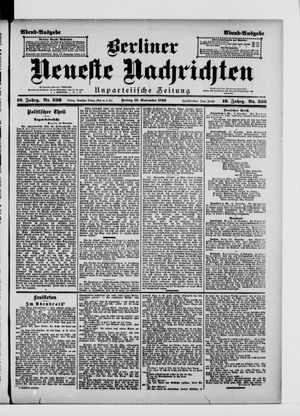 Berliner Neueste Nachrichten vom 13.11.1896