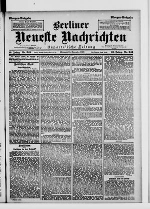 Berliner Neueste Nachrichten vom 18.11.1896
