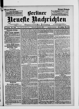 Berliner Neueste Nachrichten vom 20.11.1896