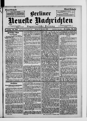 Berliner Neueste Nachrichten vom 20.11.1896