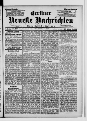 Berliner Neueste Nachrichten vom 25.11.1896