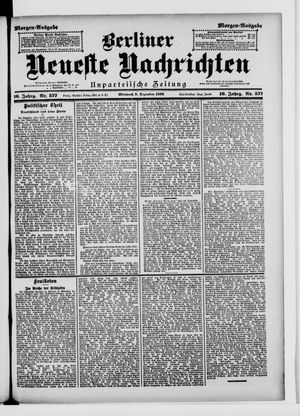 Berliner Neueste Nachrichten vom 09.12.1896