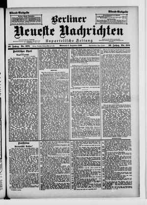 Berliner Neueste Nachrichten vom 09.12.1896