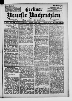 Berliner Neueste Nachrichten vom 11.12.1896