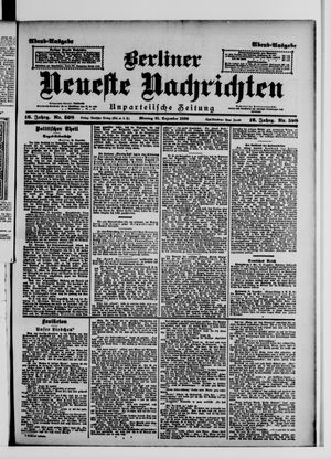 Berliner Neueste Nachrichten vom 21.12.1896