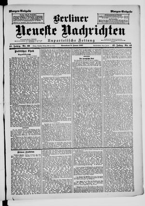 Berliner neueste Nachrichten vom 09.01.1897