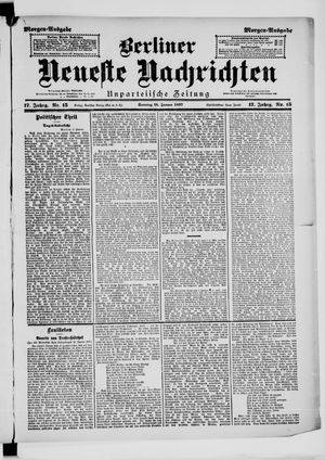 Berliner Neueste Nachrichten on Jan 10, 1897