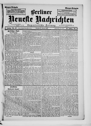 Berliner neueste Nachrichten vom 12.01.1897
