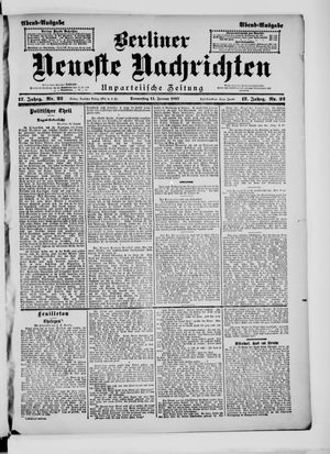 Berliner neueste Nachrichten vom 14.01.1897
