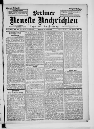 Berliner neueste Nachrichten on Jan 16, 1897