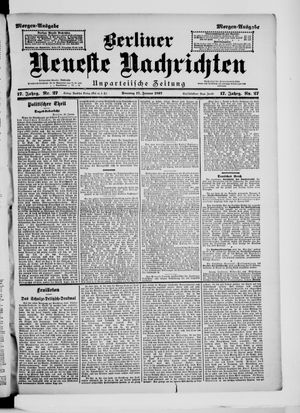 Berliner neueste Nachrichten vom 17.01.1897