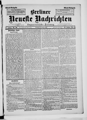 Berliner neueste Nachrichten vom 19.01.1897