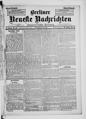 Berliner Neueste Nachrichten vom 20.01.1897