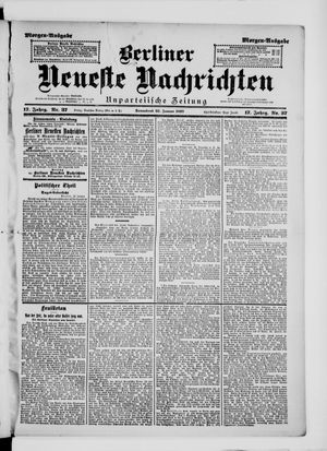 Berliner neueste Nachrichten vom 23.01.1897