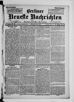 Berliner neueste Nachrichten vom 25.01.1897