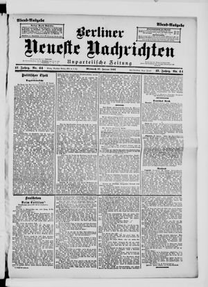 Berliner neueste Nachrichten vom 27.01.1897