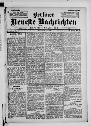 Berliner Neueste Nachrichten on Jan 30, 1897