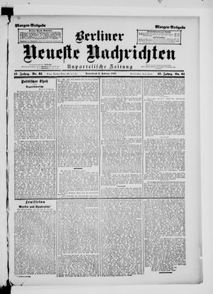 Berliner neueste Nachrichten vom 06.02.1897