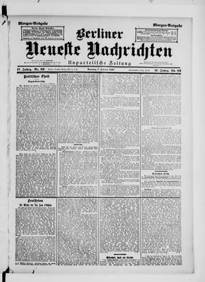Berliner Neueste Nachrichten vom 07.02.1897