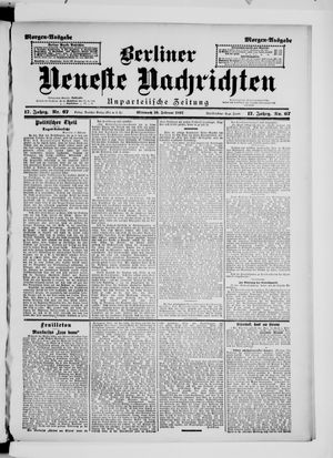 Berliner neueste Nachrichten vom 10.02.1897