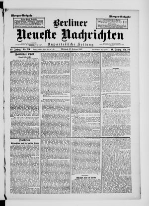 Berliner neueste Nachrichten vom 17.02.1897