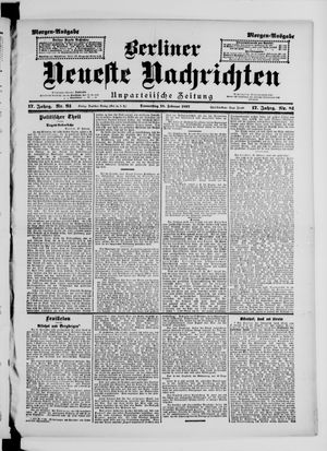 Berliner Neueste Nachrichten on Feb 18, 1897