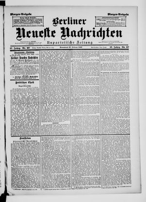 Berliner neueste Nachrichten vom 27.02.1897