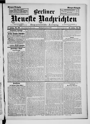 Berliner Neueste Nachrichten vom 28.02.1897