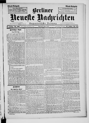 Berliner Neueste Nachrichten on Mar 1, 1897