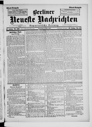 Berliner neueste Nachrichten vom 04.03.1897