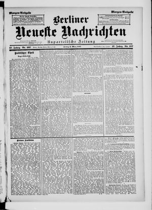 Berliner neueste Nachrichten vom 05.03.1897