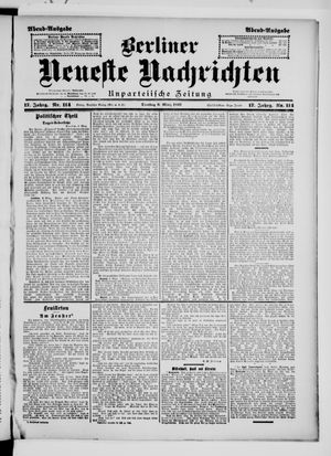 Berliner neueste Nachrichten vom 09.03.1897
