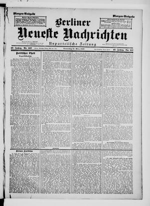 Berliner neueste Nachrichten vom 11.03.1897