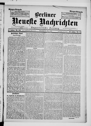 Berliner Neueste Nachrichten vom 13.03.1897