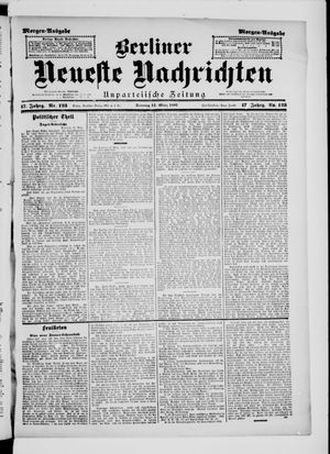 Berliner Neueste Nachrichten vom 14.03.1897