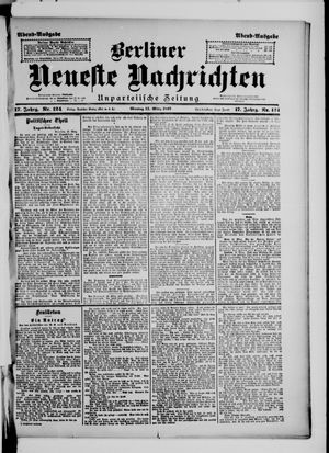 Berliner Neueste Nachrichten vom 15.03.1897