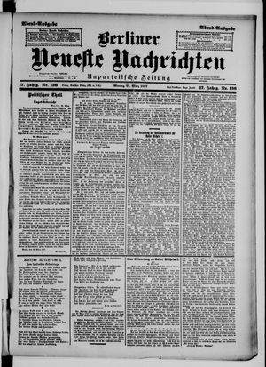 Berliner neueste Nachrichten on Mar 22, 1897