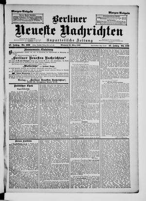 Berliner neueste Nachrichten vom 24.03.1897