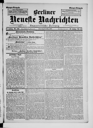 Berliner neueste Nachrichten vom 25.03.1897