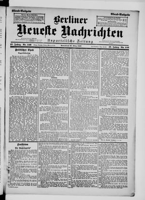 Berliner neueste Nachrichten on Mar 27, 1897