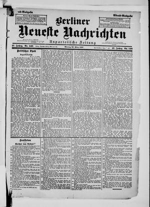 Berliner Neueste Nachrichten vom 29.03.1897