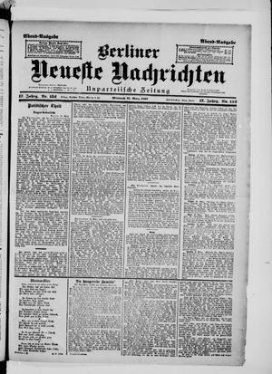 Berliner neueste Nachrichten on Mar 31, 1897