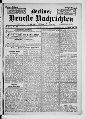 Berliner neueste Nachrichten vom 04.04.1897