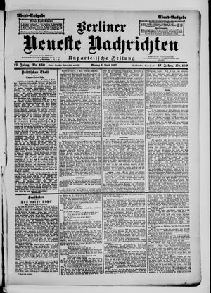 Berliner neueste Nachrichten vom 05.04.1897