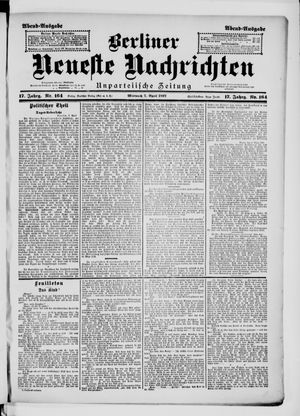 Berliner neueste Nachrichten vom 07.04.1897
