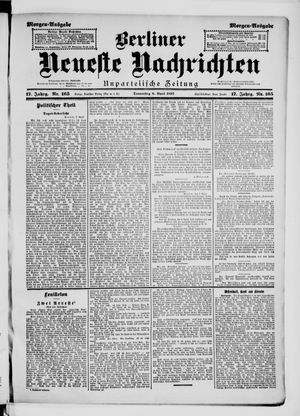 Berliner neueste Nachrichten vom 08.04.1897