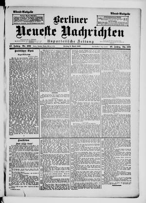 Berliner Neueste Nachrichten vom 09.04.1897