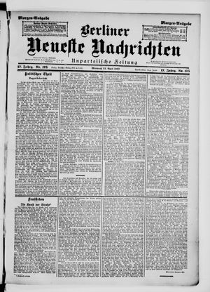 Berliner Neueste Nachrichten vom 14.04.1897