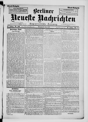 Berliner neueste Nachrichten vom 14.04.1897